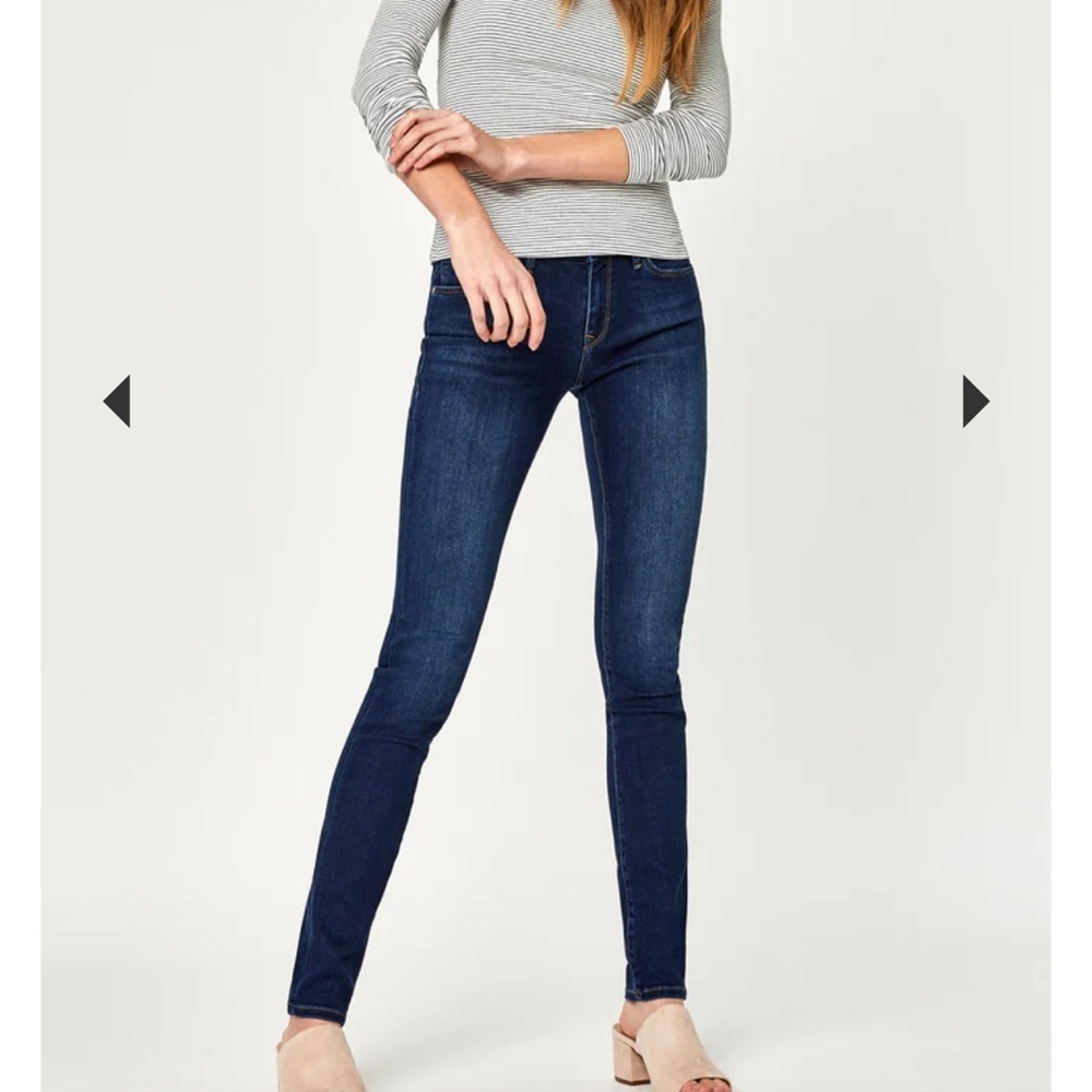 Mavi | Alexa Mid-Rise Skinny Dark Wash Jeans